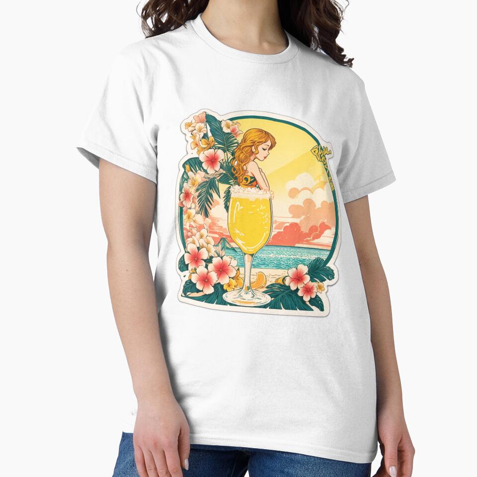 Cold Glass of Beer on a Hawaii Beach at Sunset with Orchids by NautiChic Unisex , , , Long Sleeve Tee