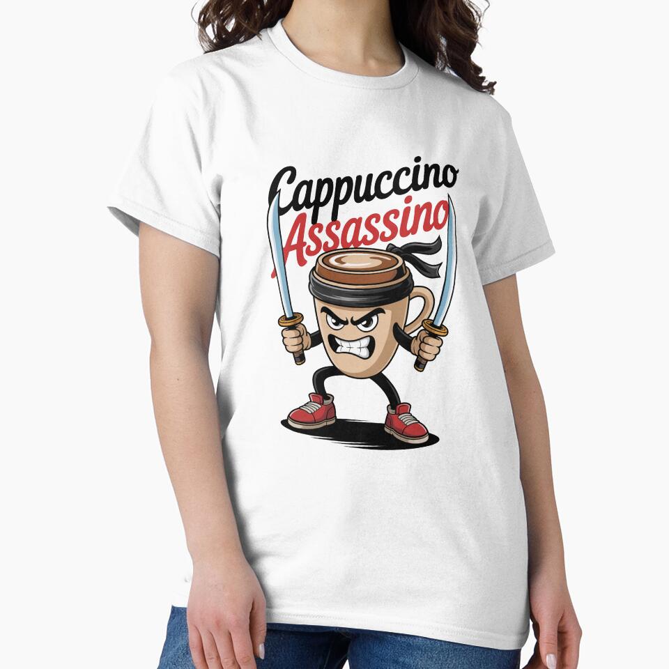cappuccino assassino by MonkiFlipp Unisex , , , Long Sleeve Tee