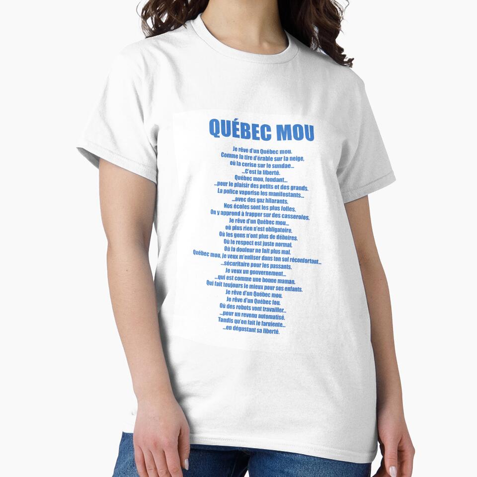 Quebec Mou by Martin Boisvert Unisex , , , Long Sleeve Tee