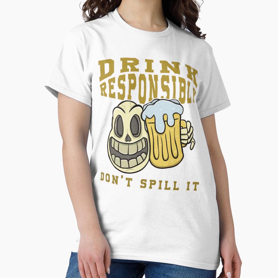 Don't Spill a Drop: Fun Beer Art for USA Enthusiasts by ImaginarStore Unisex , , , Long Sleeve Tee