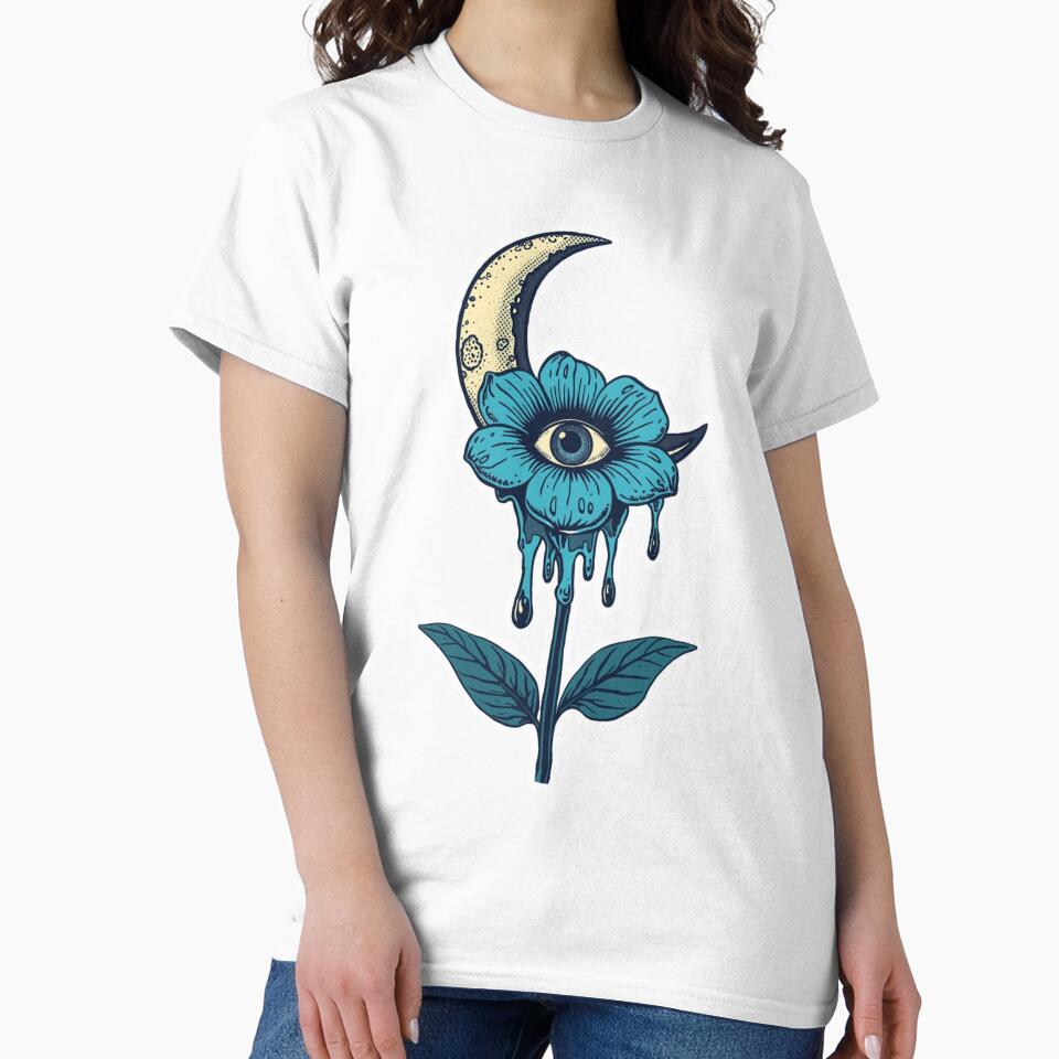 Groovy Trippy Flower Eye Psychedelic Art by shlepyart