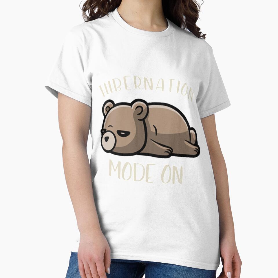Lazy Hibernation Mode On Funny Lazy by PixelsNotPens Unisex , , , Long Sleeve Tee
