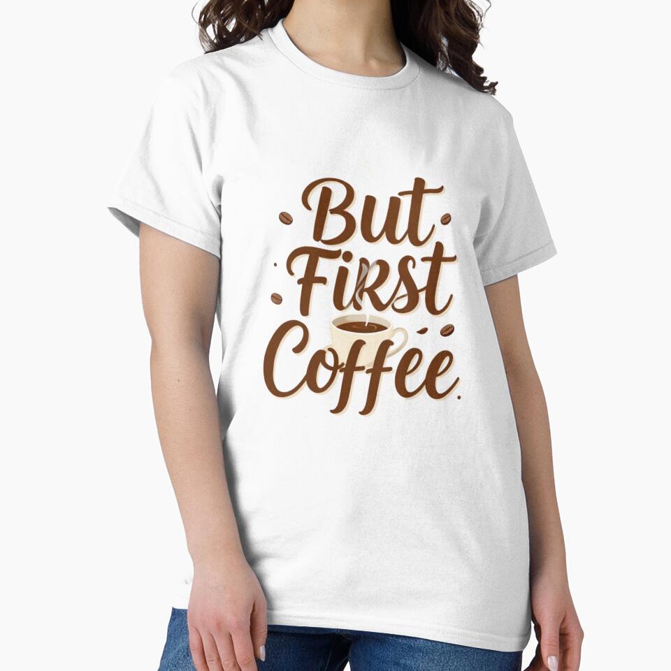But First Coffee – Aesthetic Coffee Lover by GoGreenlove Unisex , , , Long Sleeve Tee