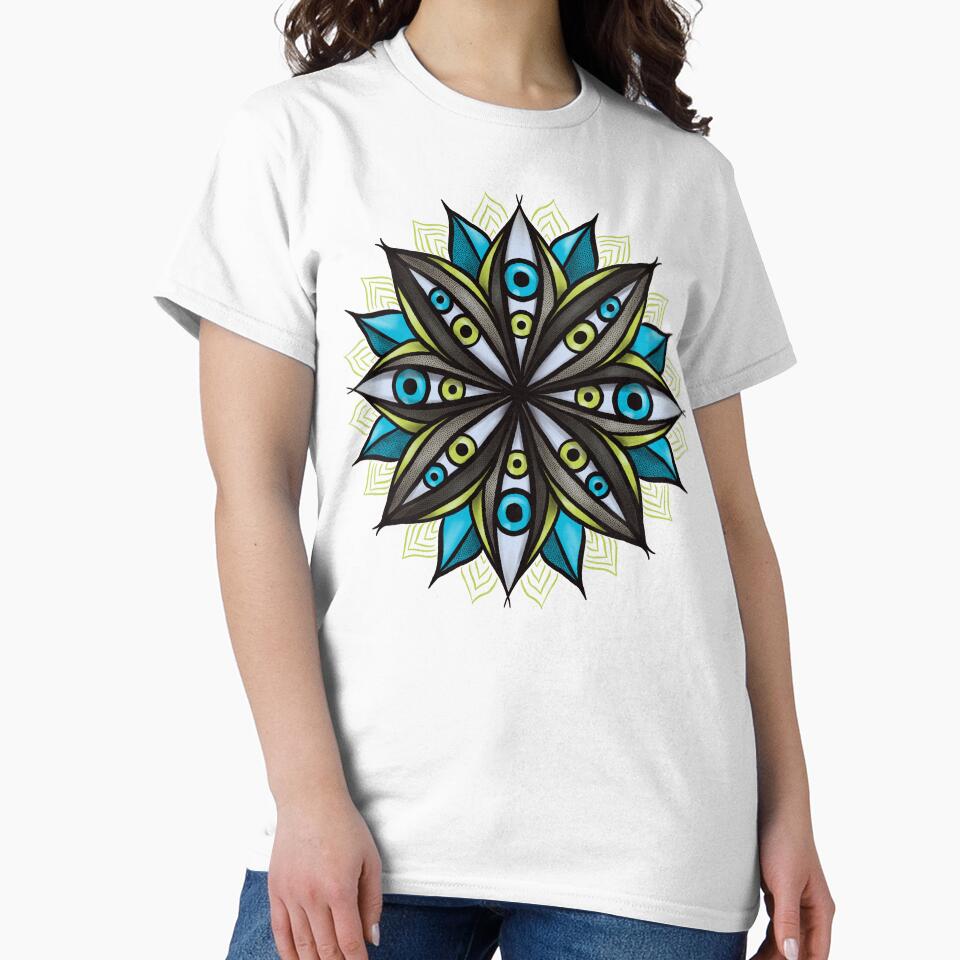 Gothic Flower With Eyes - Trippy Plant Horror Art by Boriana Giormova