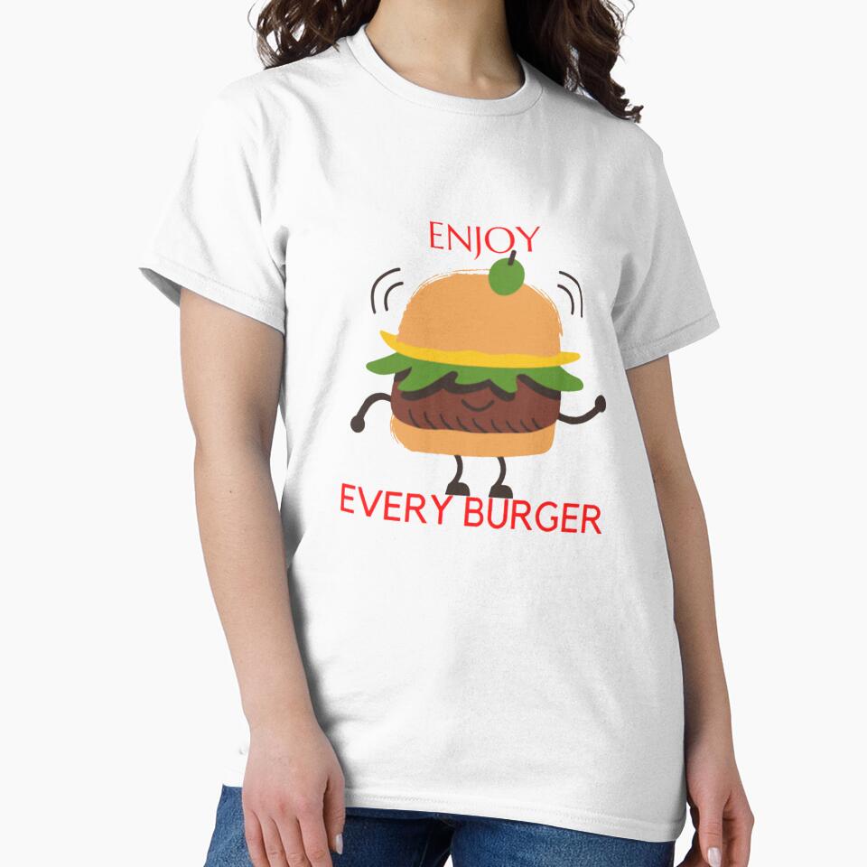 Enjoy Every Burger by amng Unisex , , , Long Sleeve Tee
