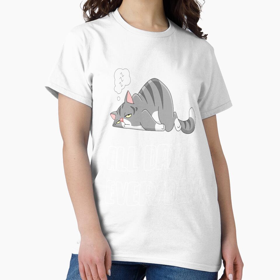 Lazy All day Everyday Funny Design by Simona Balan Unisex , , , Long Sleeve Tee