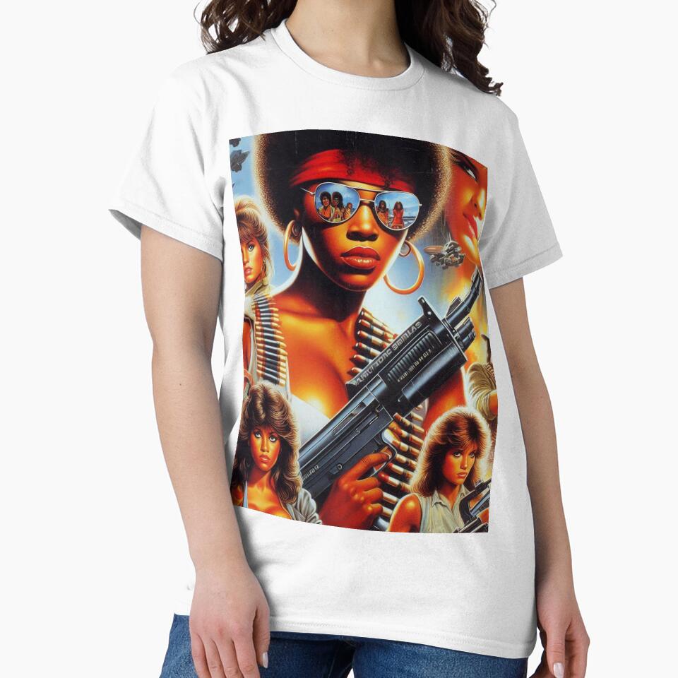 Retro 80s War Girls by PulpVintage Unisex , , , Long Sleeve Tee
