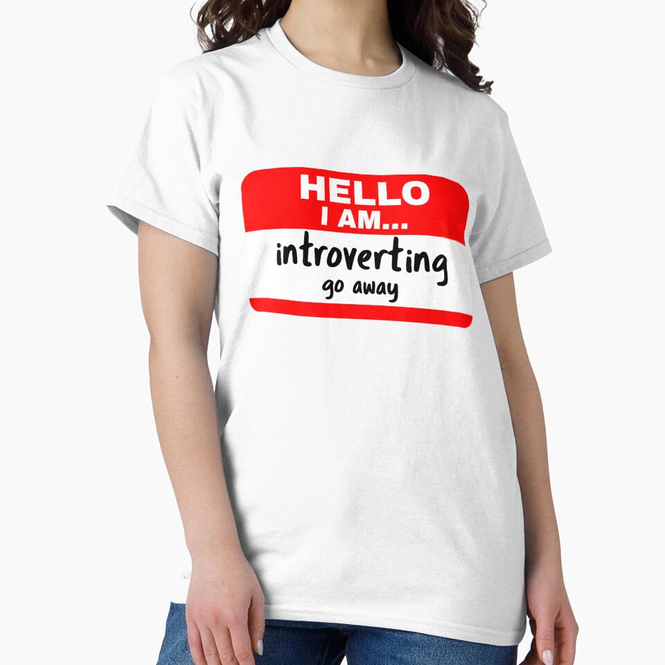 hello I am introverting go away by 23mangoes Unisex , , , Long Sleeve Tee