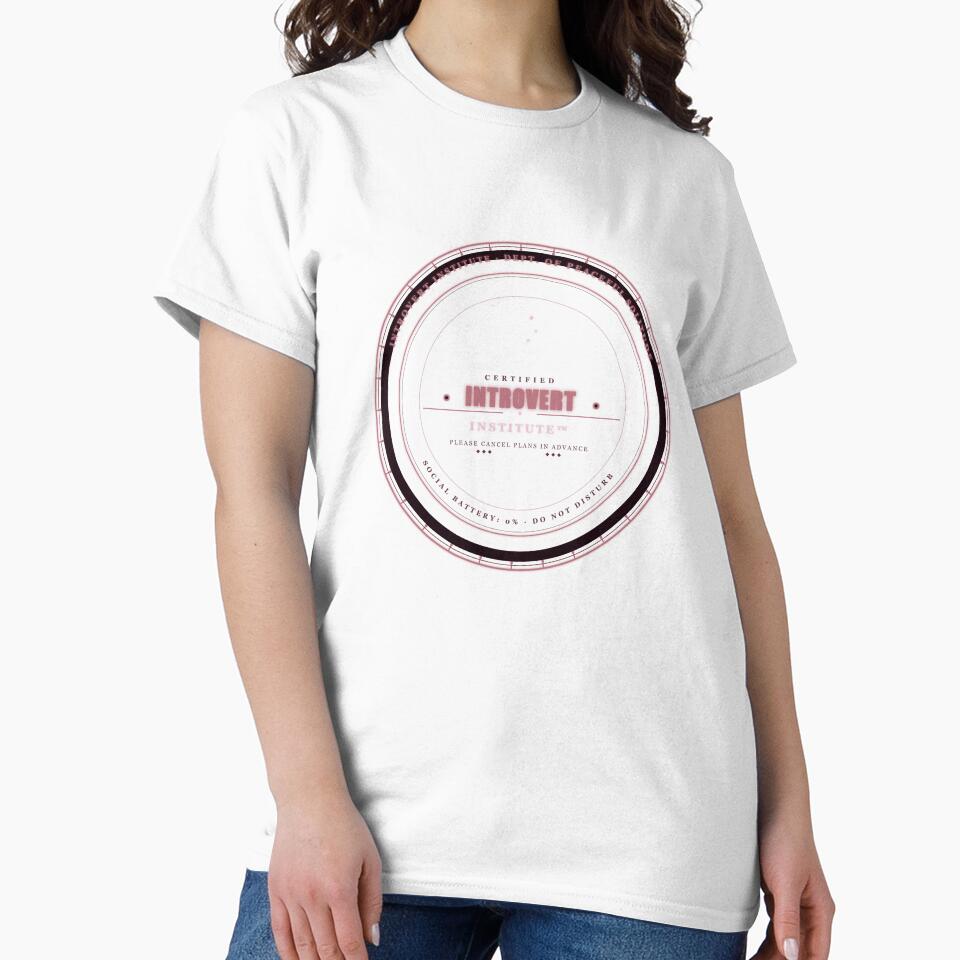 Certified Introvert Institute Badge – Funny Introvert Gift, Please Cancel Plans, Social Battery 0% by Mega-Shopping