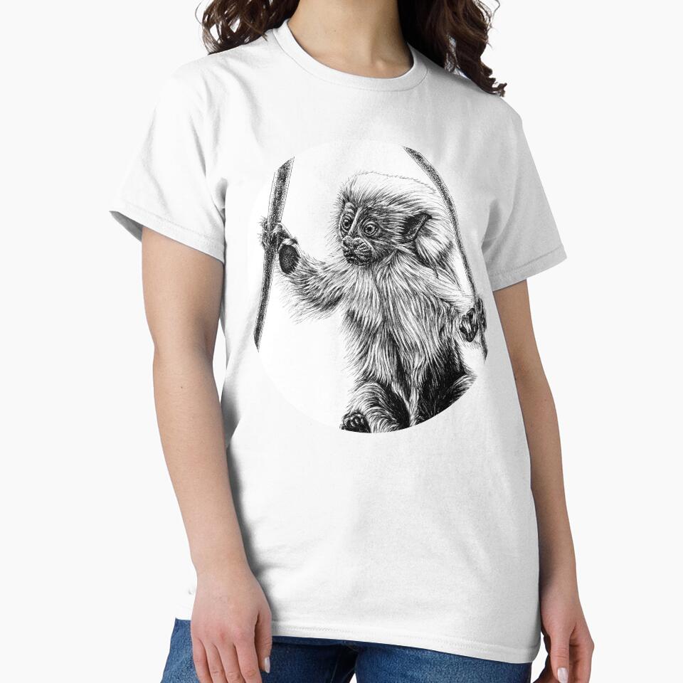 Cotton-top tamarin baby by LorenDowding Unisex , , , Long Sleeve Tee