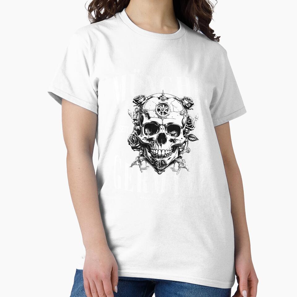 Munich, Germany. Fight and Win slogan with skull. by Ecmoprints