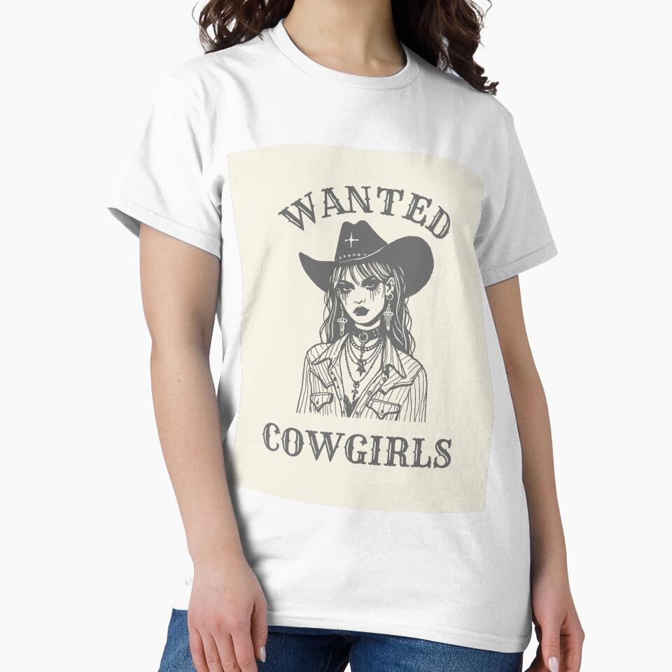 Western Wanted Cowgirls Country Girl by Hautefort Unisex , , , Long Sleeve Tee