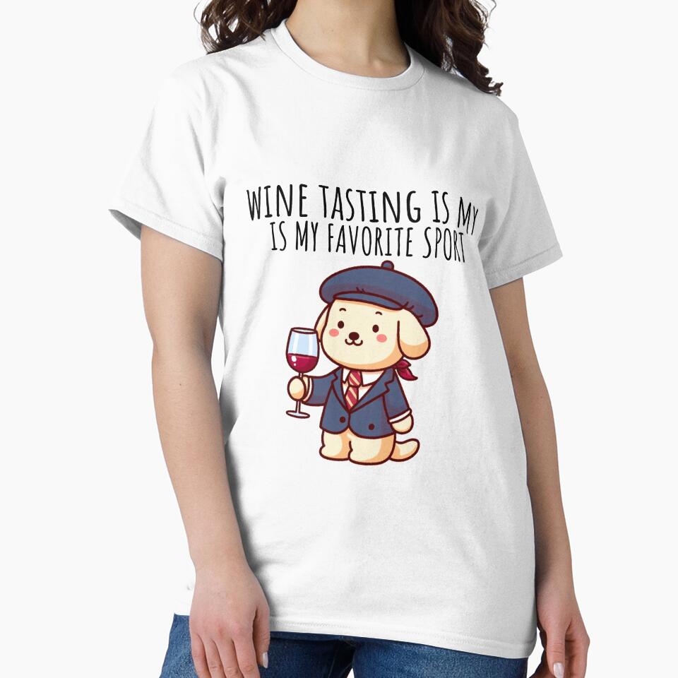 Wine Tasting Dog by LemuellTrends Unisex , , , Long Sleeve Tee