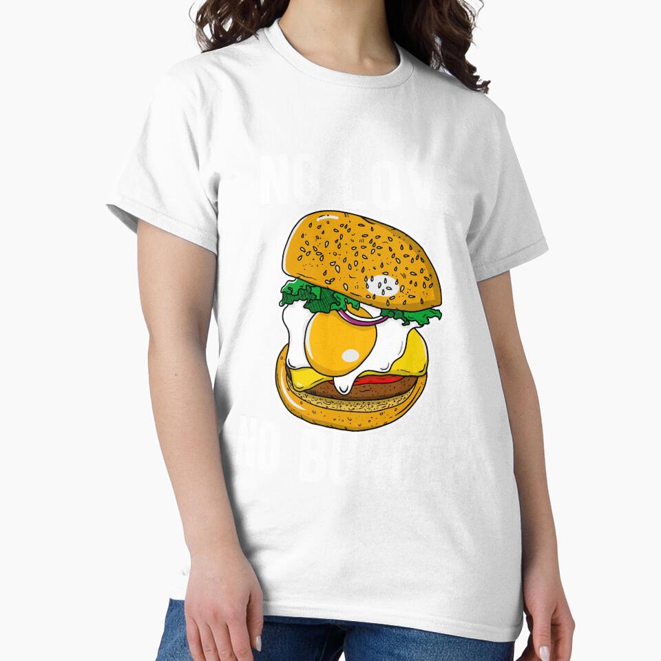 No Love No Burger by lemontee Unisex , , , Long Sleeve Tee