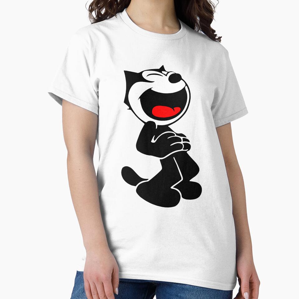 Felix The Cat Laughing by Nutserichon Unisex , , , Long Sleeve Tee