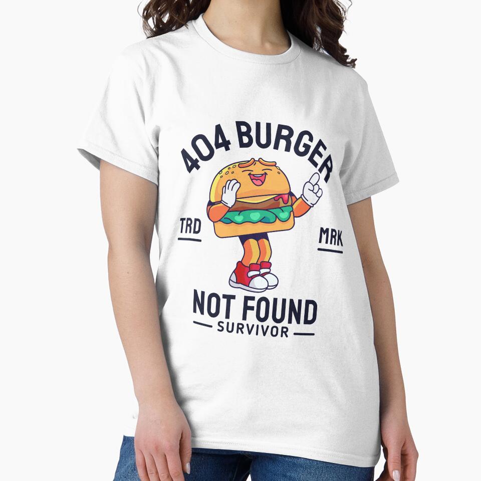 404 burger not found survivor by Peerless-Prime Unisex , , , Long Sleeve Tee