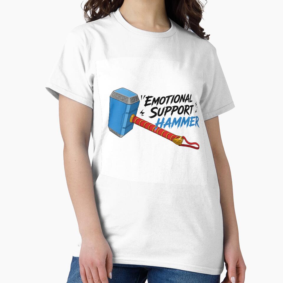 Thor’s Emotional Support Hammer by zakvisuals Unisex , , , Long Sleeve Tee