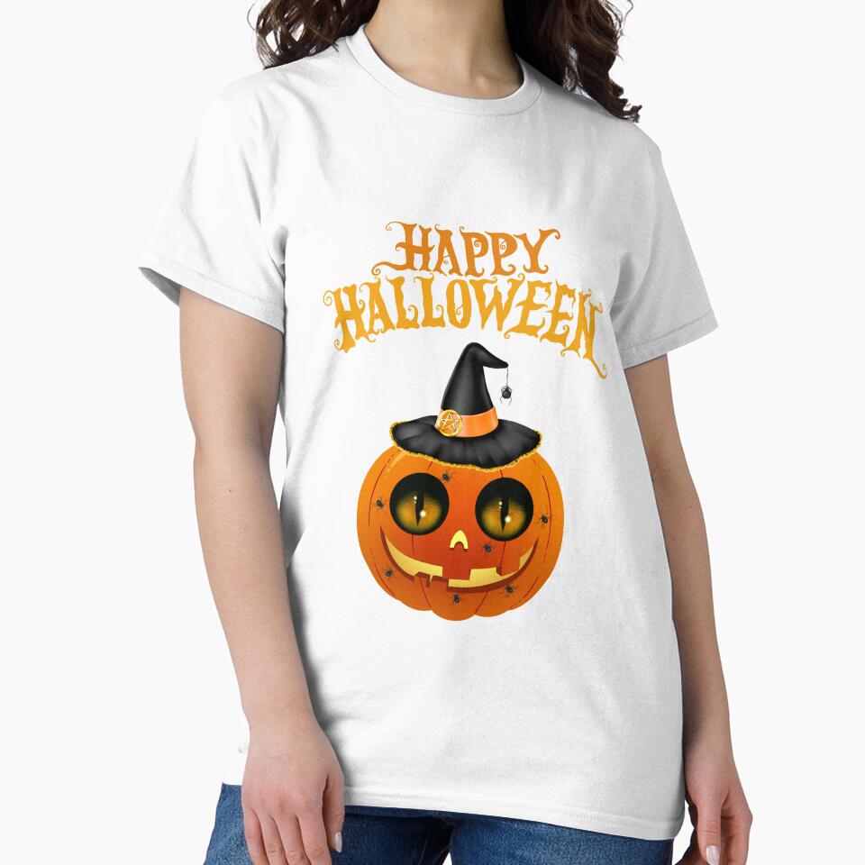 Halloween design Shirt Women and men Funny Halloween Party Shirt Horror Movies Novelty Graphics by Fashionunic7