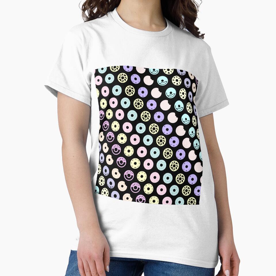 Donuts (Pastel) by bloodycritch Unisex , , , Long Sleeve Tee