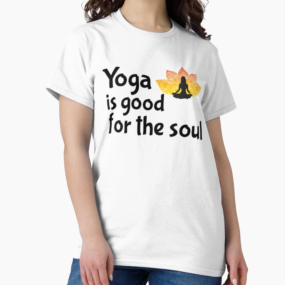 YOGA is Good for the Soul  (Also as white on BLACK design) by seize39