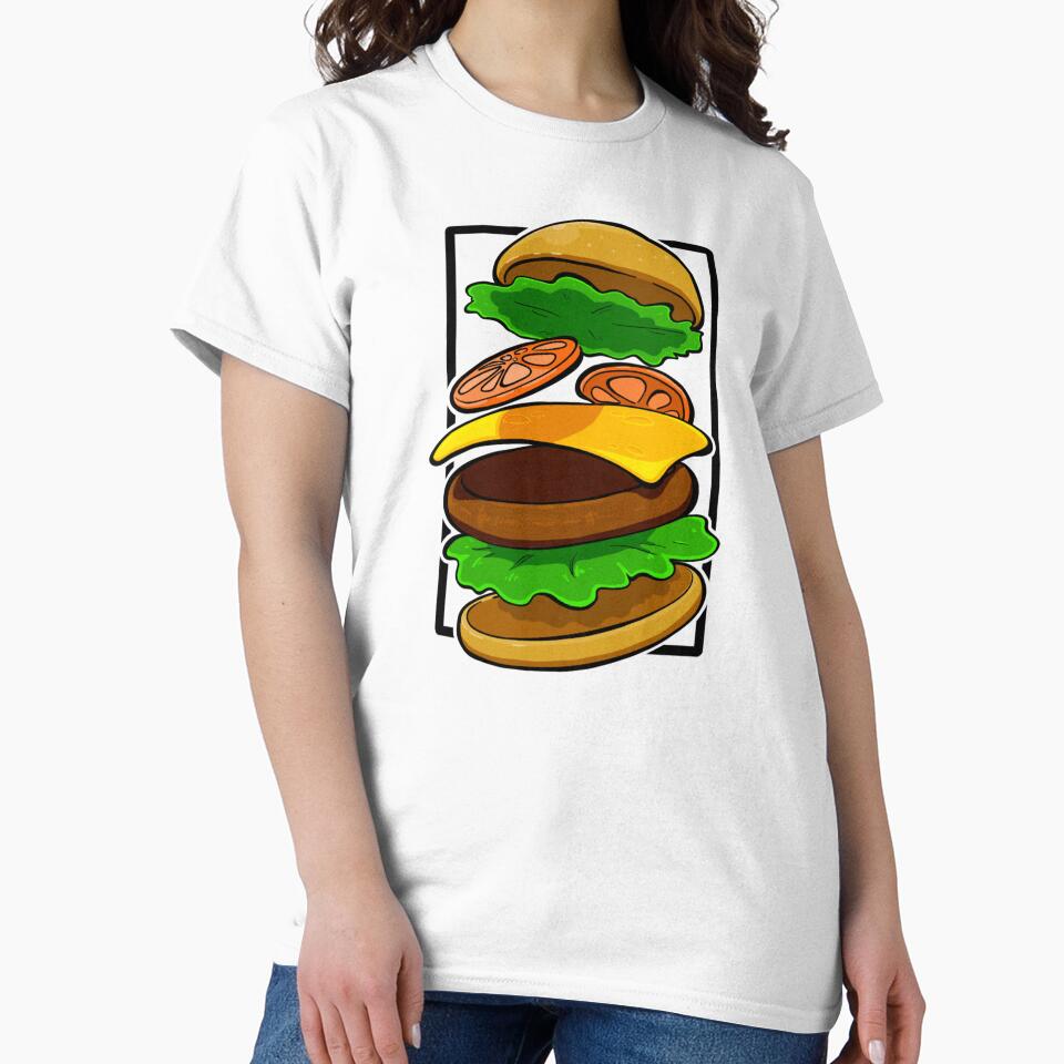 Burger by jstndrws Unisex , , , Long Sleeve Tee