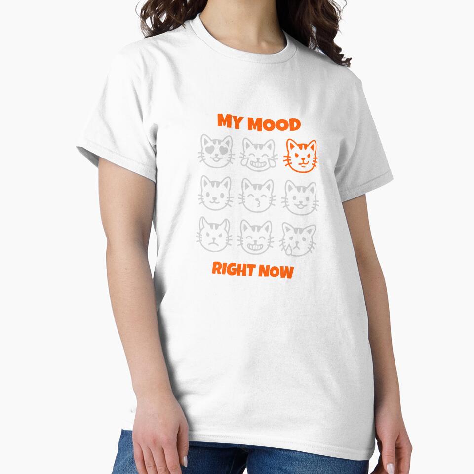 Current Cat Mood Spectrum - Vibrant Mood Design by bsilvia Unisex , , , Long Sleeve Tee