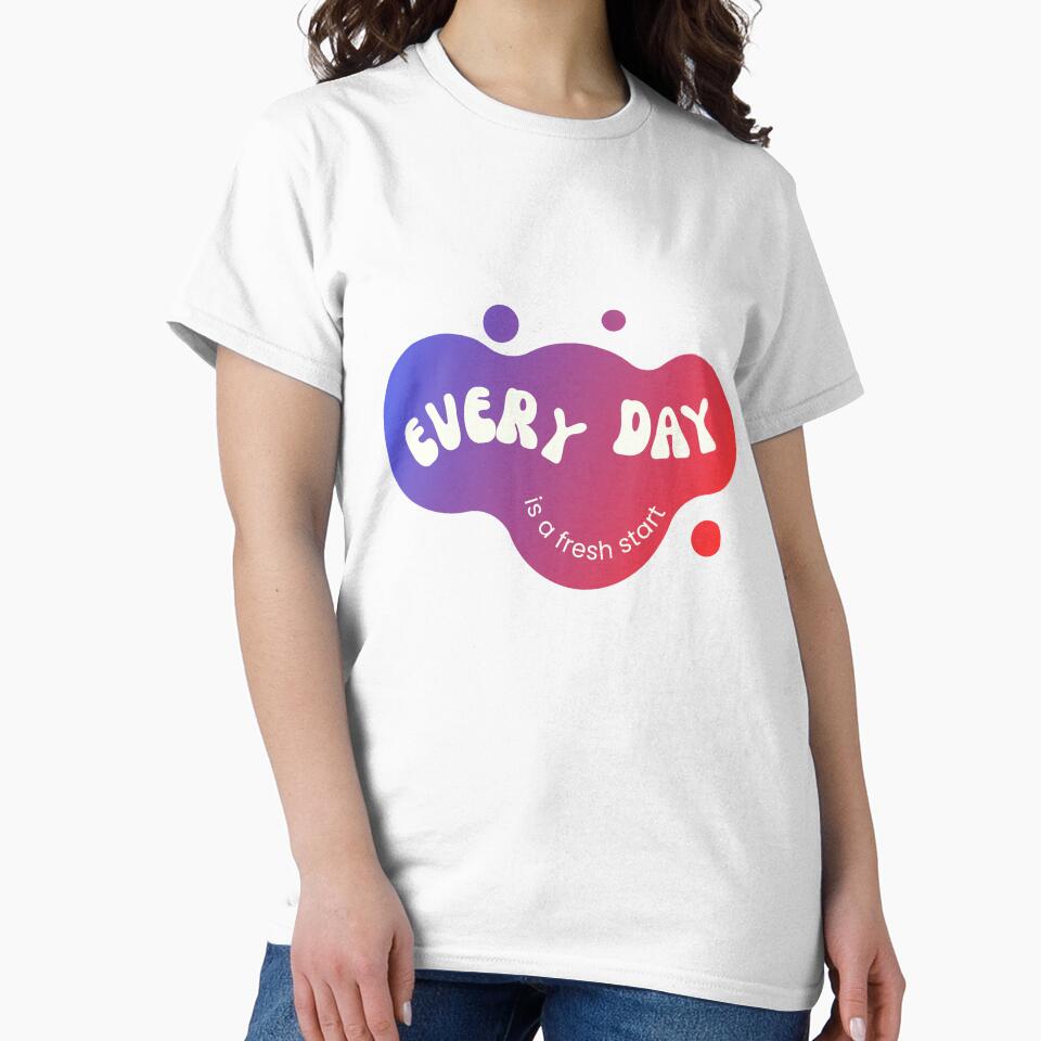Every Day is a fresh start by ArtyRed Unisex , , , Long Sleeve Tee