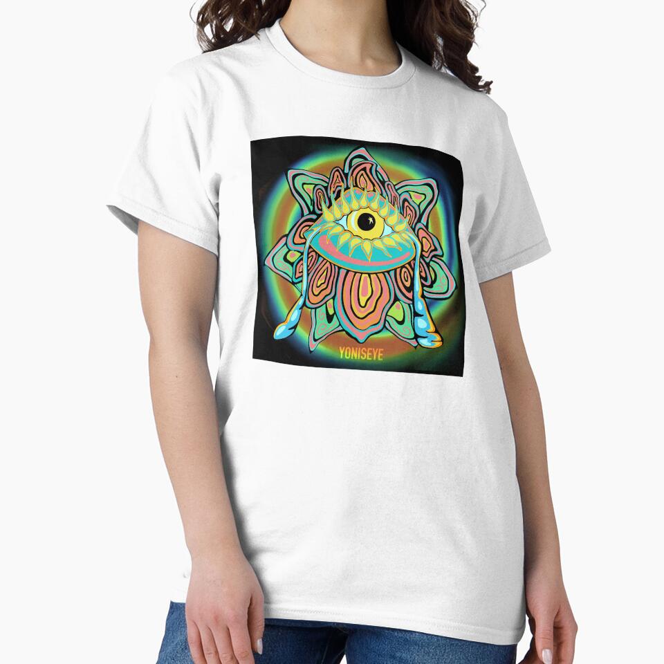 Yoni Rainbow Flower Trip 5/6 (black vignette swirl background) | Yonis Eye | Frisoli by Alexandria Frisoli