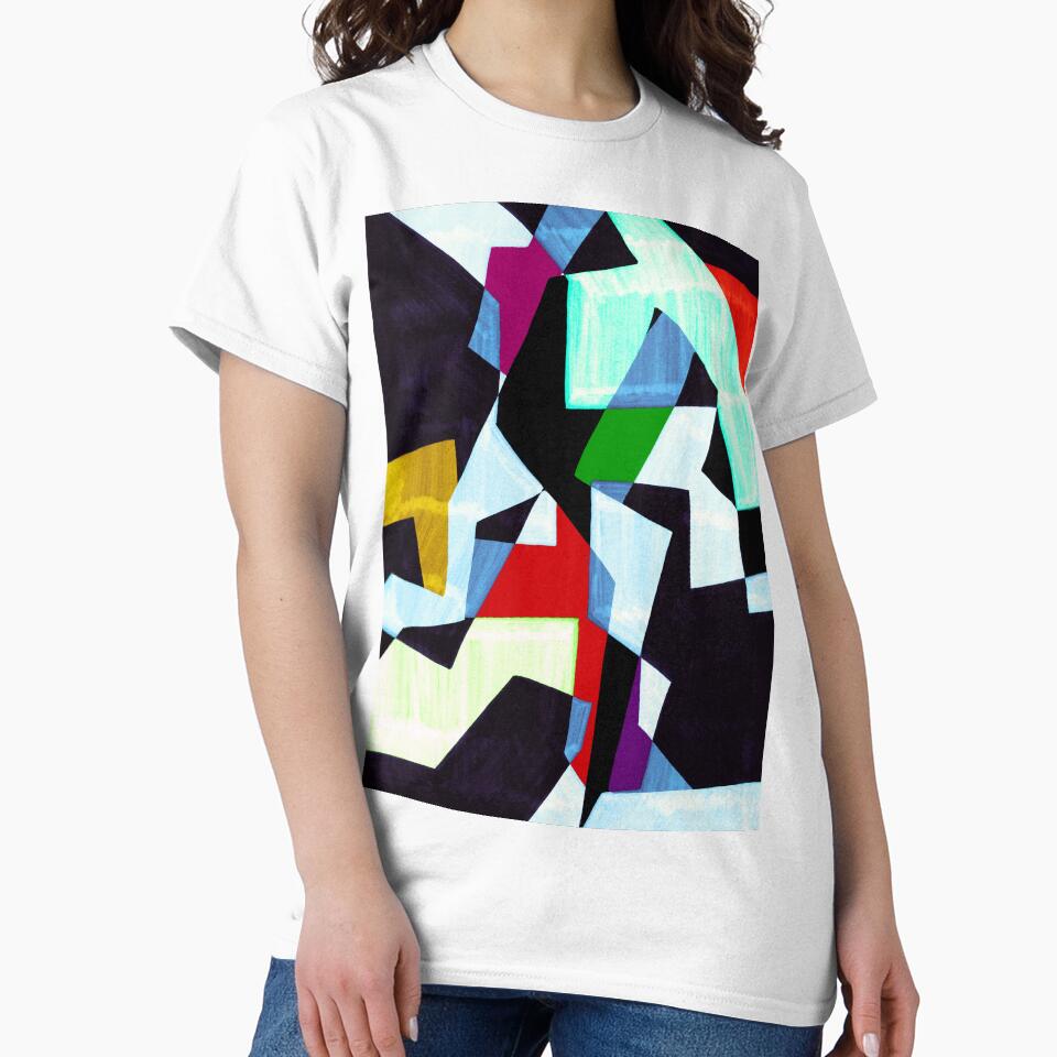 Julia Di Sano - EQUILIBRIUM 2 COLORFUL RAINBOW ABSTRACT SHAPES by EbiEmporium