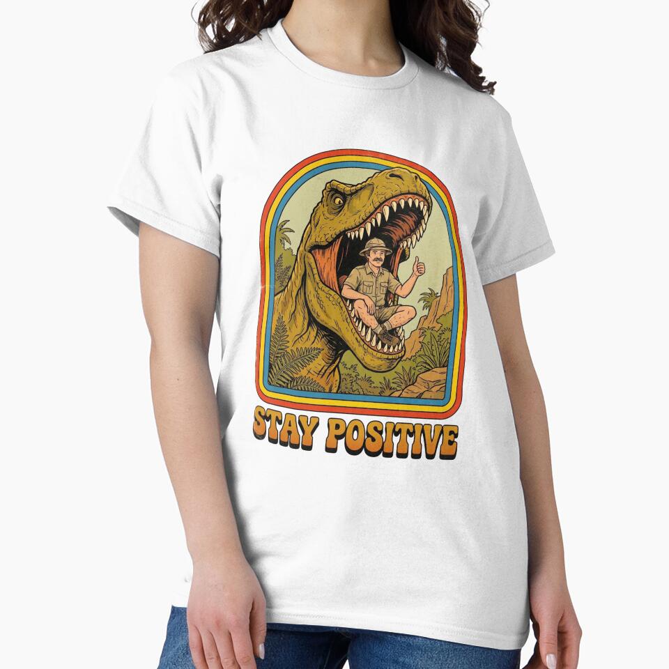 Stay Positive Vintage Retro by ACHIZ Unisex , , , Long Sleeve Tee