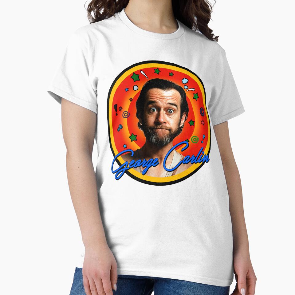 George Carlin - Comedy Comedian Legend by darklordpug Unisex , , , Long Sleeve Tee