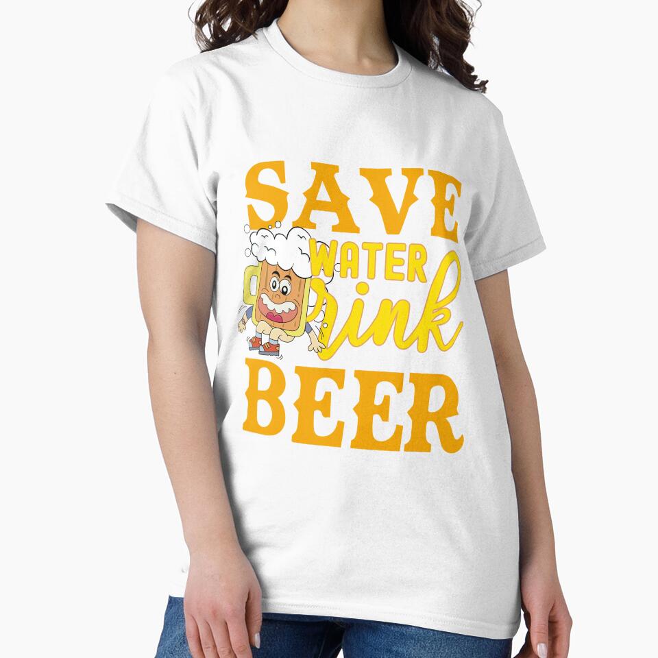 Save water drink funny beer by ImaginarStore Unisex , , , Long Sleeve Tee