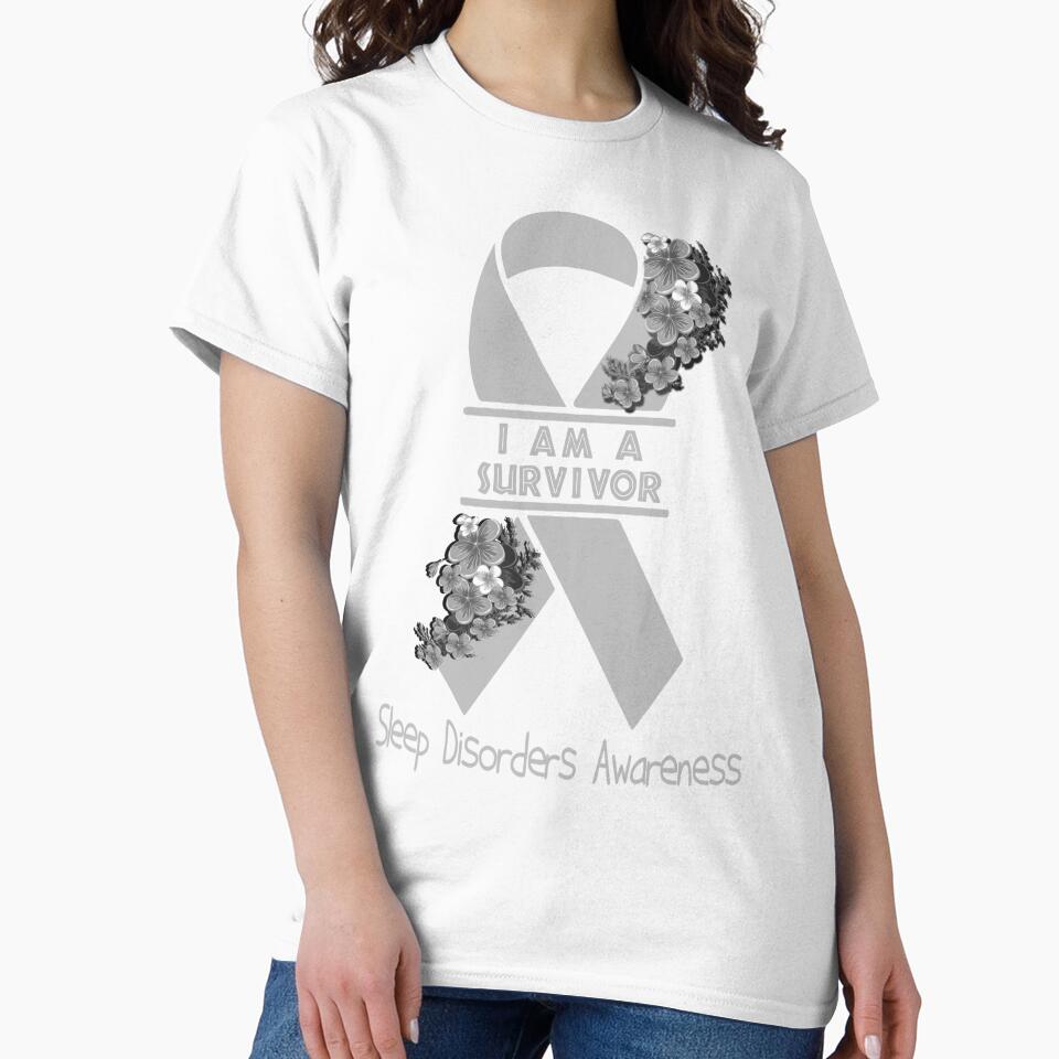 I Am A Suvivor Ribbon Sleep Disorders Awareness by heppenp Unisex , , , Long Sleeve Tee