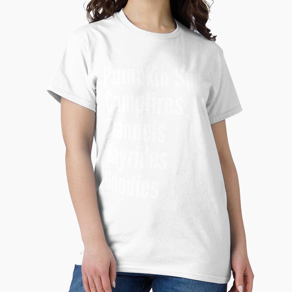 Pumpkin Spice Camp Fires Flannels Hayrides s by RunThatApparel Unisex , , , Long Sleeve Tee