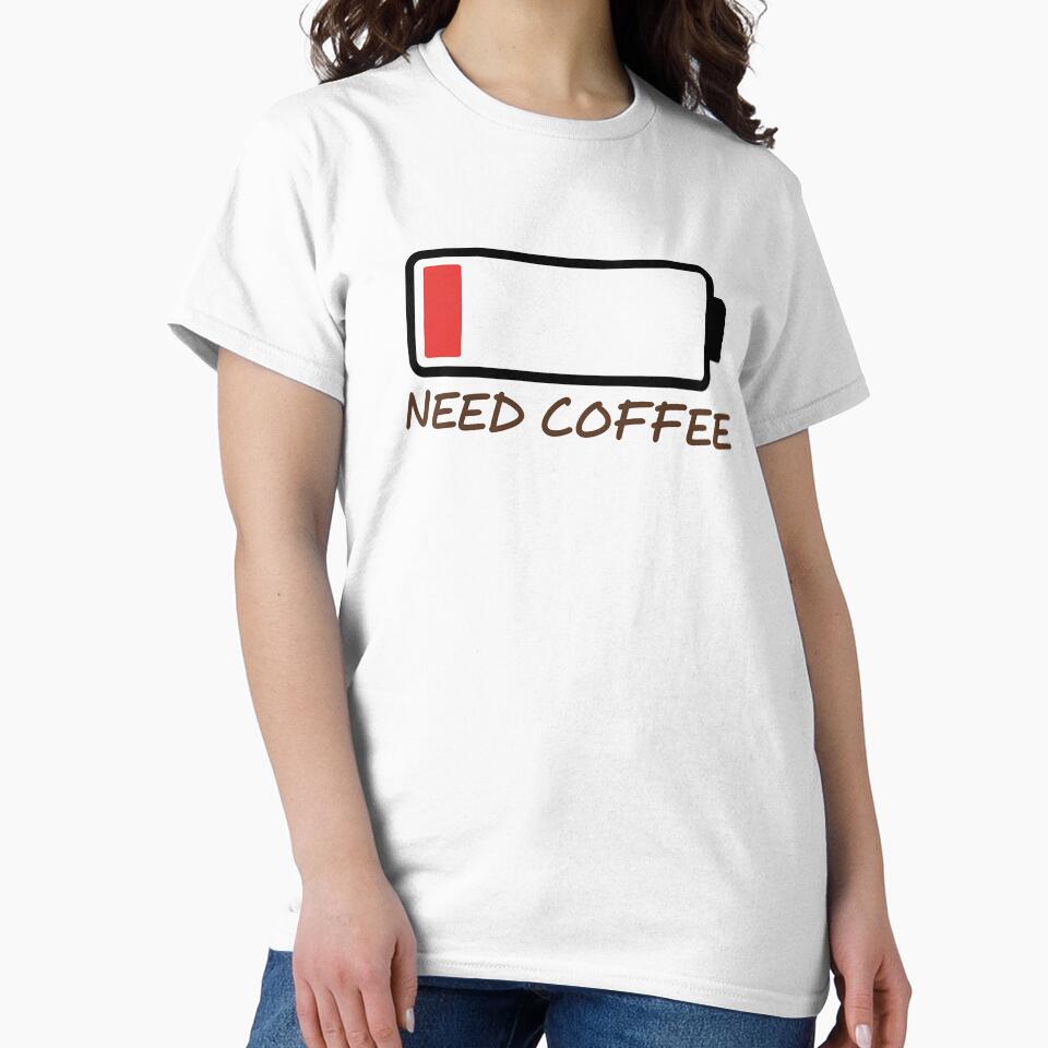 Need Coffee by KD Merch Unisex , , , Long Sleeve Tee