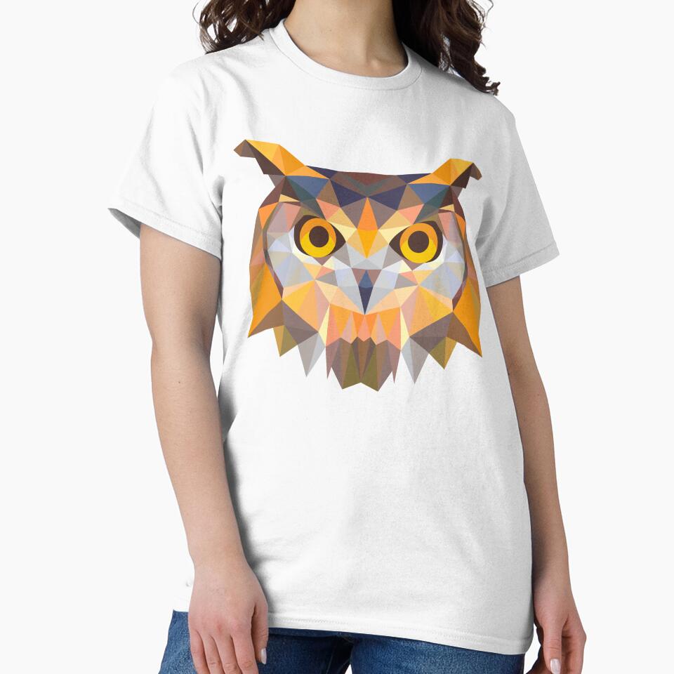 Owl Head Triangle by Fairyjam Unisex , , , Long Sleeve Tee