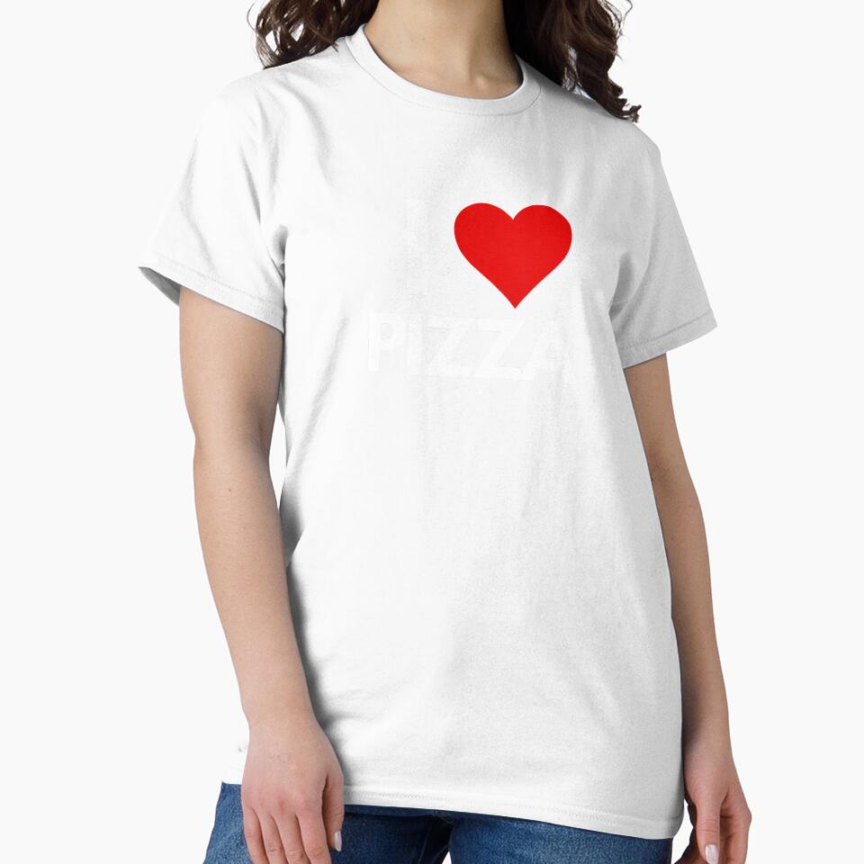 I love pizza by Digital Art and Funny Pets Unisex , , , Long Sleeve Tee