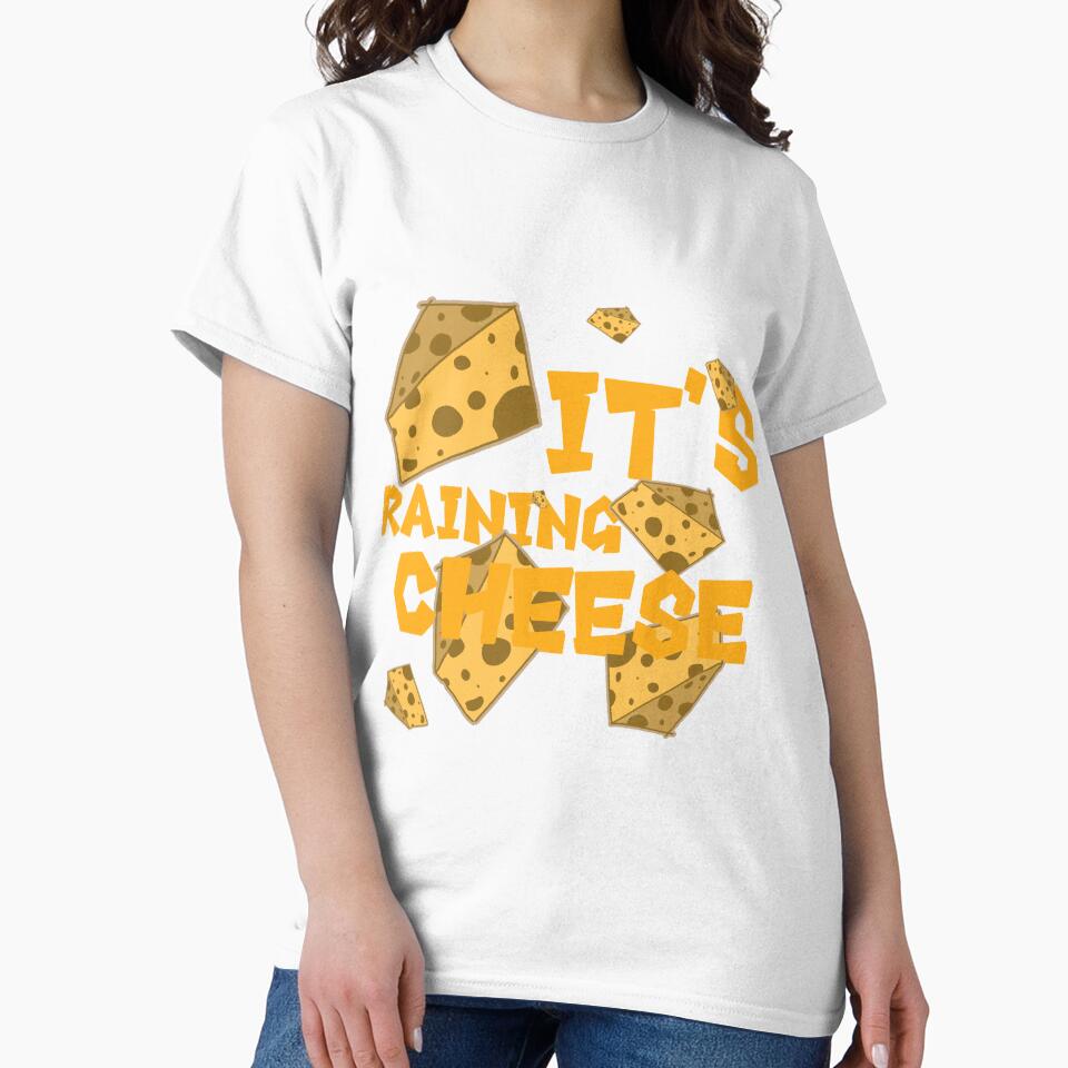 IT'S RAINING CHEESE by Duriiians Unisex , , , Long Sleeve Tee