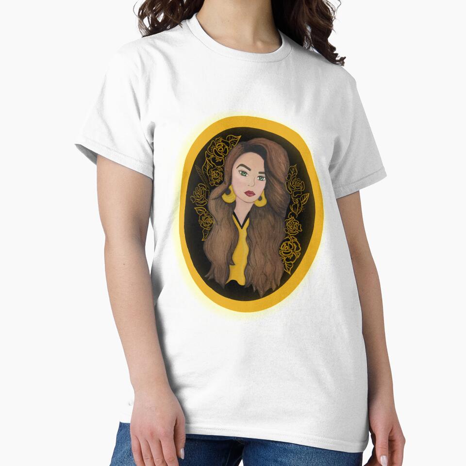 Golden woman by Artsbymeli Unisex , , , Long Sleeve Tee