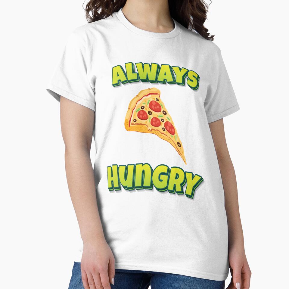 Always Hungry Pizza by FiveNiches Unisex , , , Long Sleeve Tee