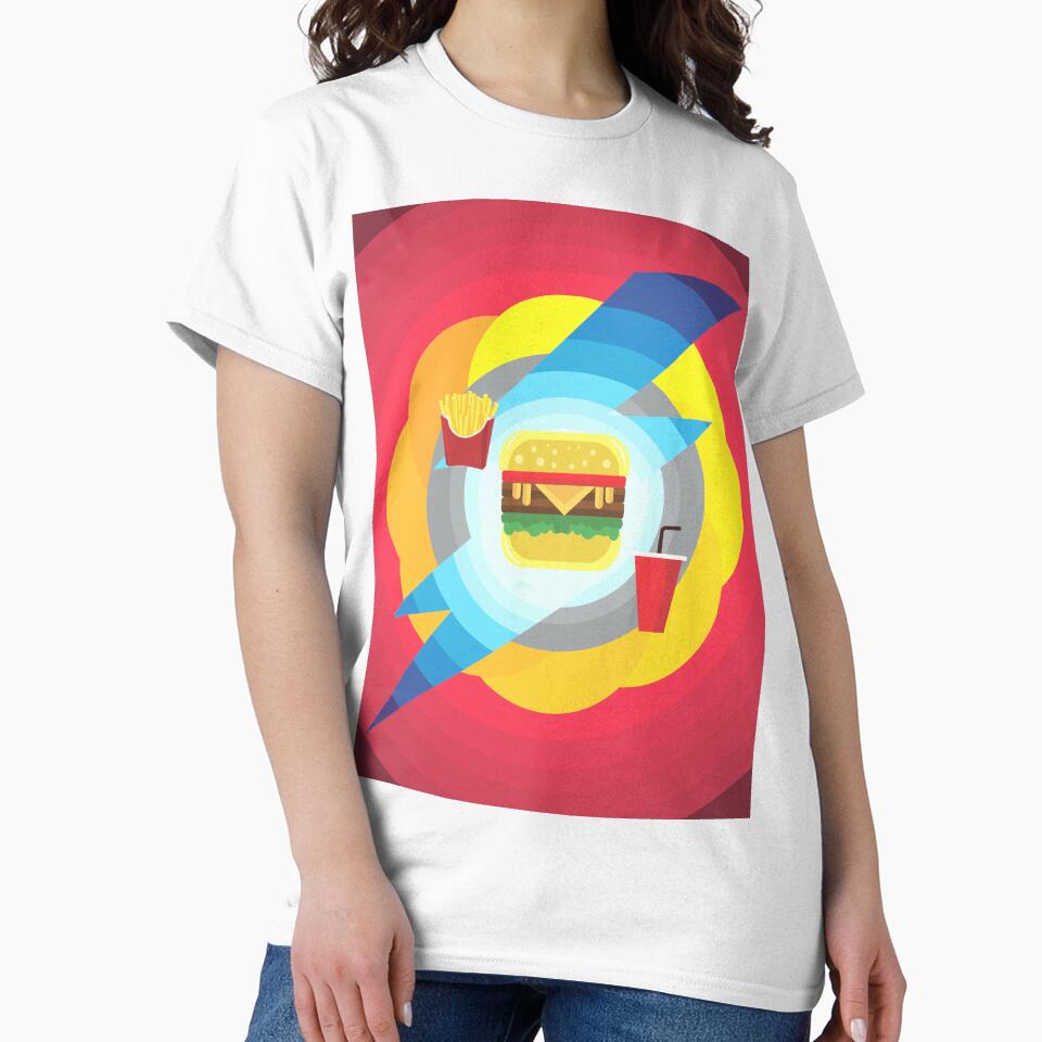 Combo Burger by FridPix Unisex , , , Long Sleeve Tee