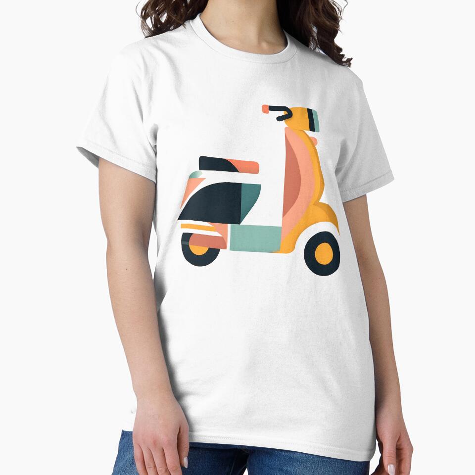 Scooter As Minimal Bauhaus Style Art by OzzFrequency