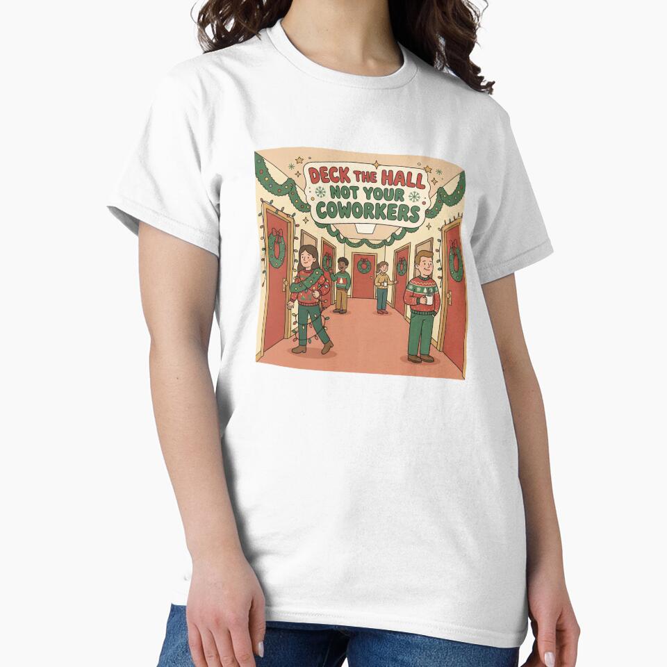 Deck the Hall by LaurannaDesign Unisex , , , Long Sleeve Tee