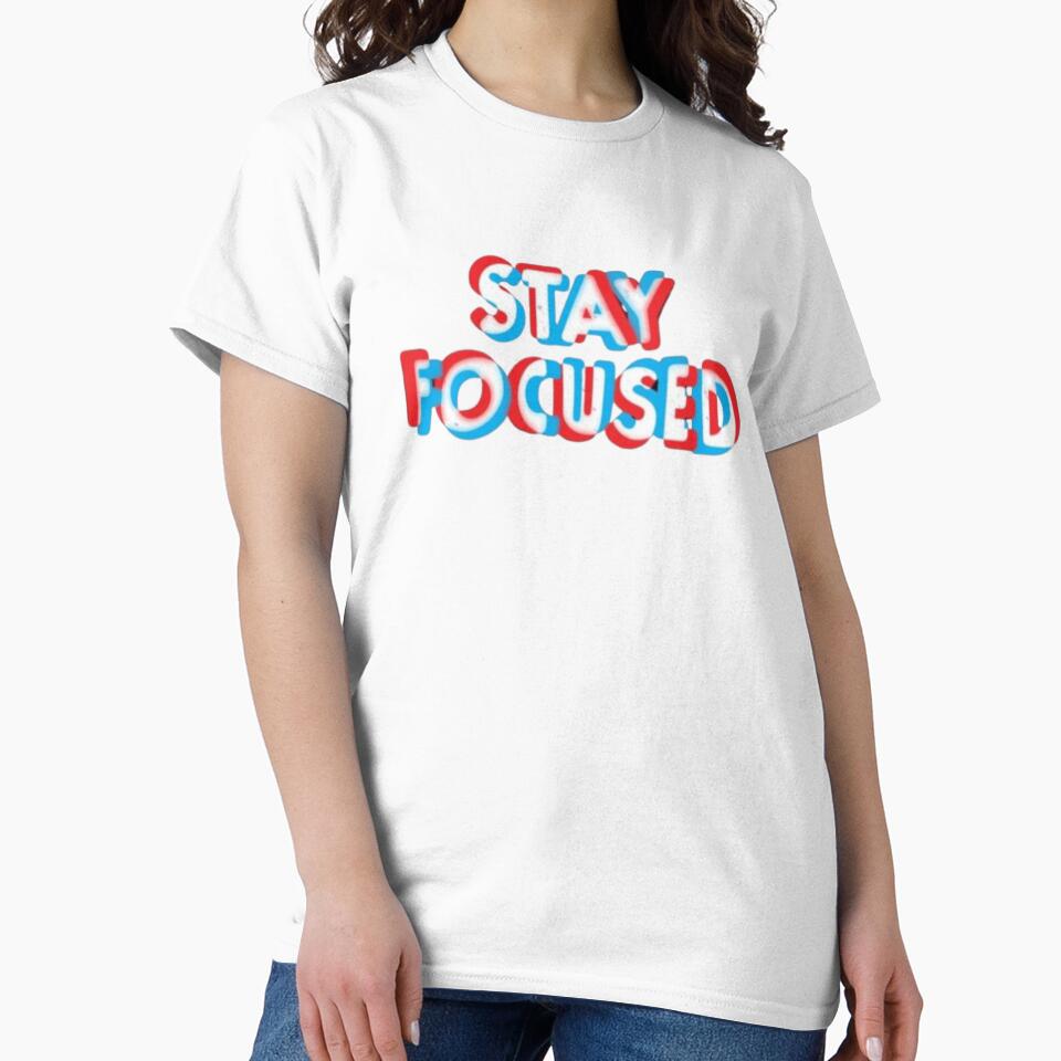 STAY FOCUSED Classic by DesignDreamerr Unisex , , , Long Sleeve Tee