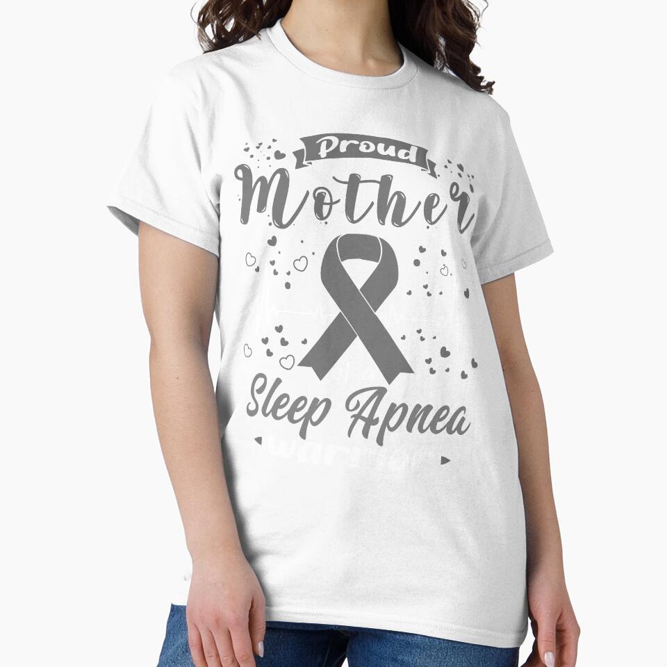 Proud Mother Of A SLEEP APNEA Warrior by Grooffos Unisex , , , Long Sleeve Tee