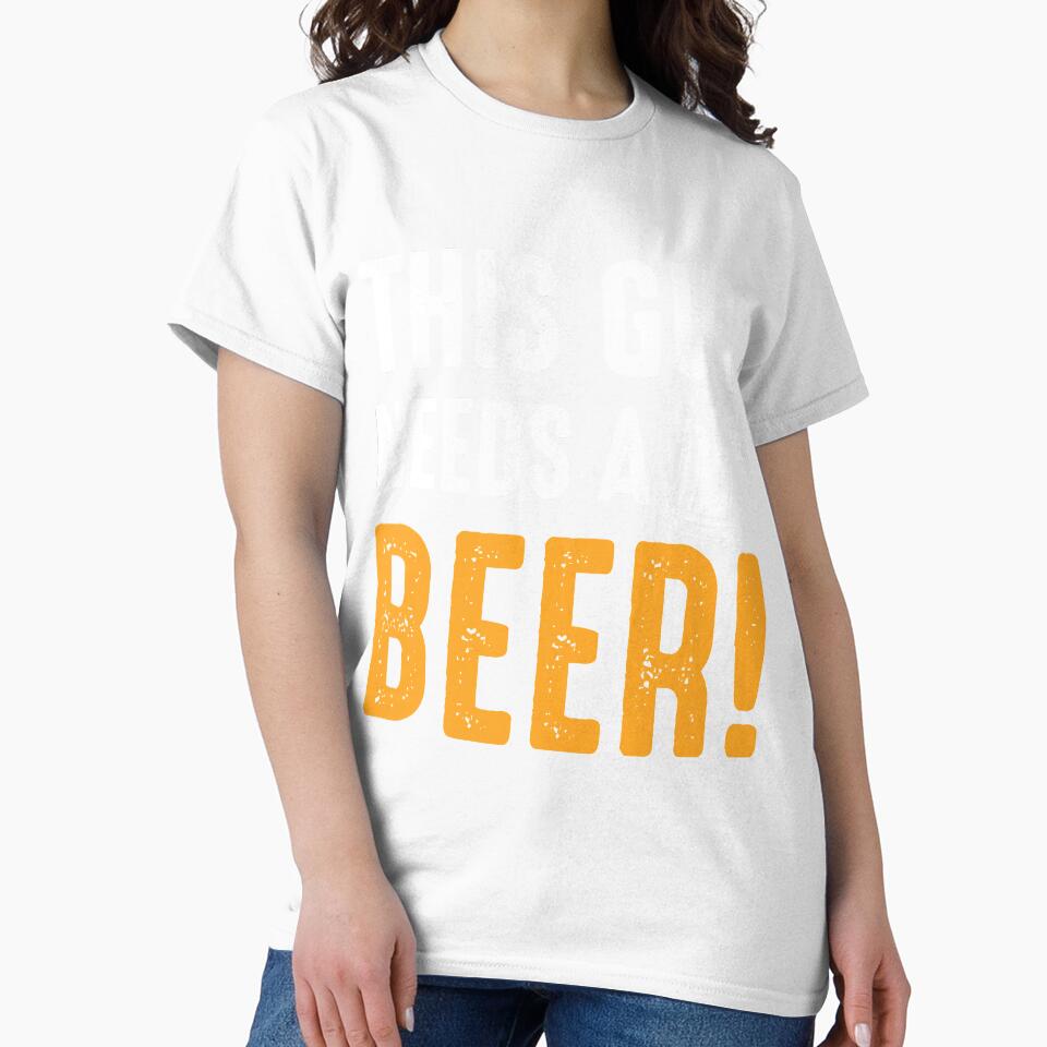 This Guy Needs A Beer Funny Drinking by mmos Unisex , , , Long Sleeve Tee