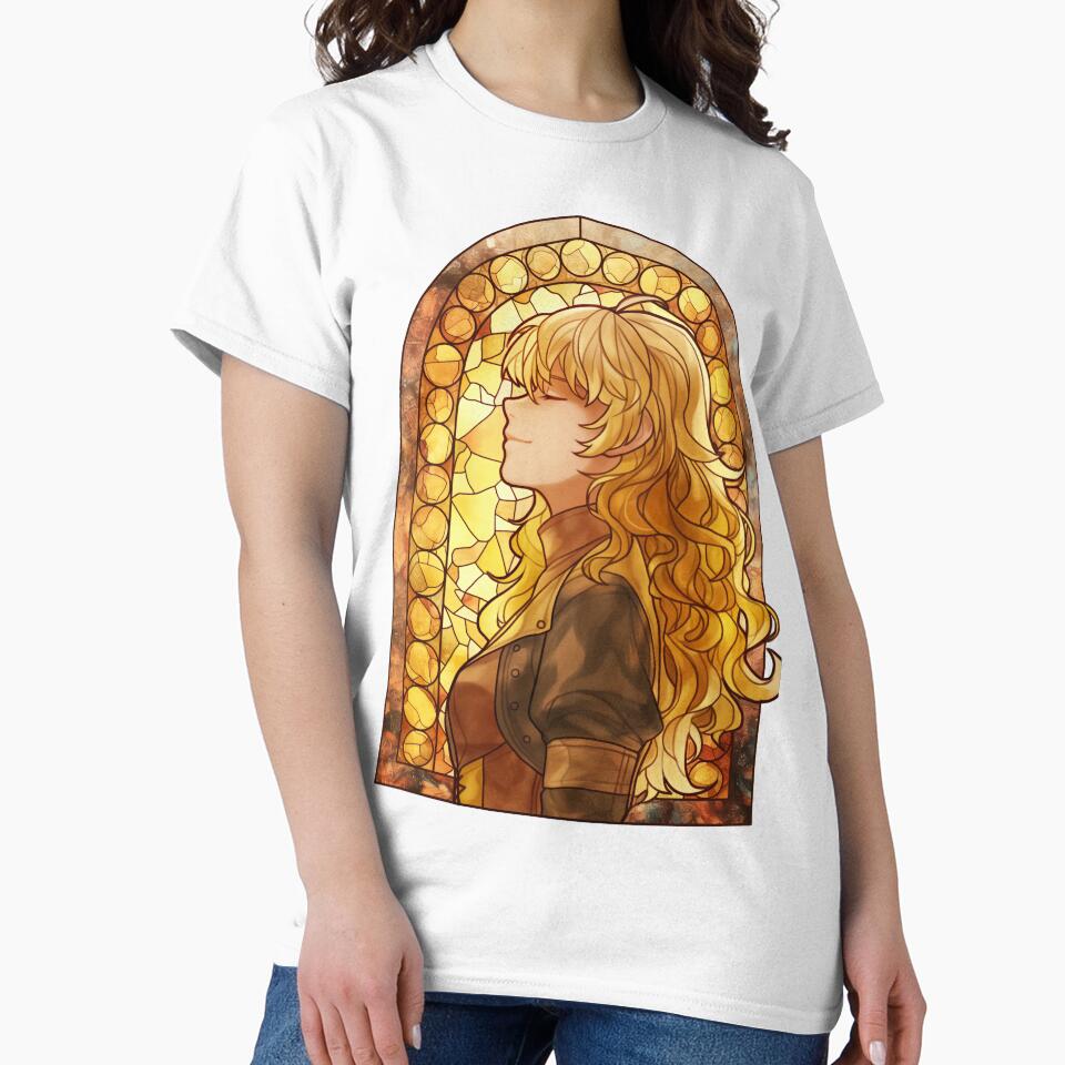 Stained Glass Yang by SchellStation Unisex , , , Long Sleeve Tee