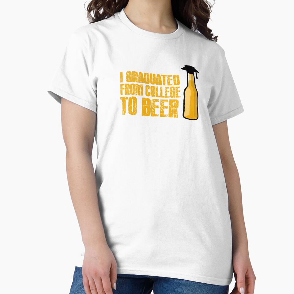 Beer funny text by DopeDesign111 Unisex , , , Long Sleeve Tee