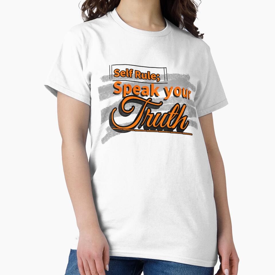 Self Rule: Speak Your Truth – Minimalist Motivational Tee by Lunalayer Boutique Unisex , , , Long Sleeve Tee