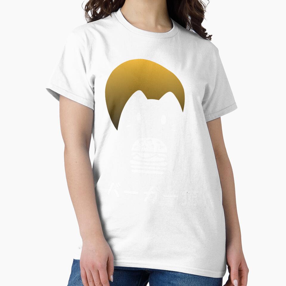 Burger cat moonlight by InkRiot Studios Unisex , , , Long Sleeve Tee